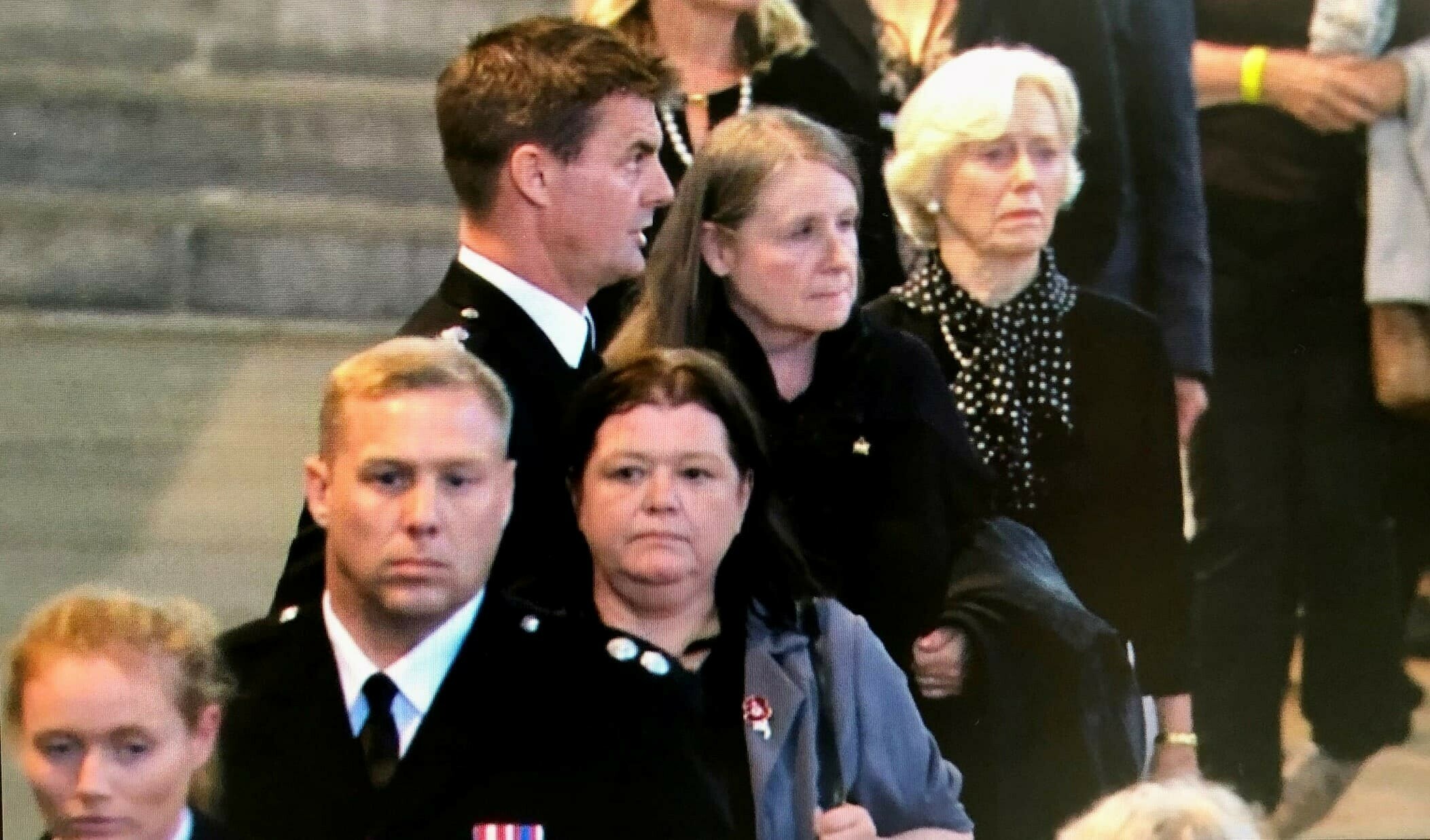 Members of our staff pay their respects in Westminster Hall