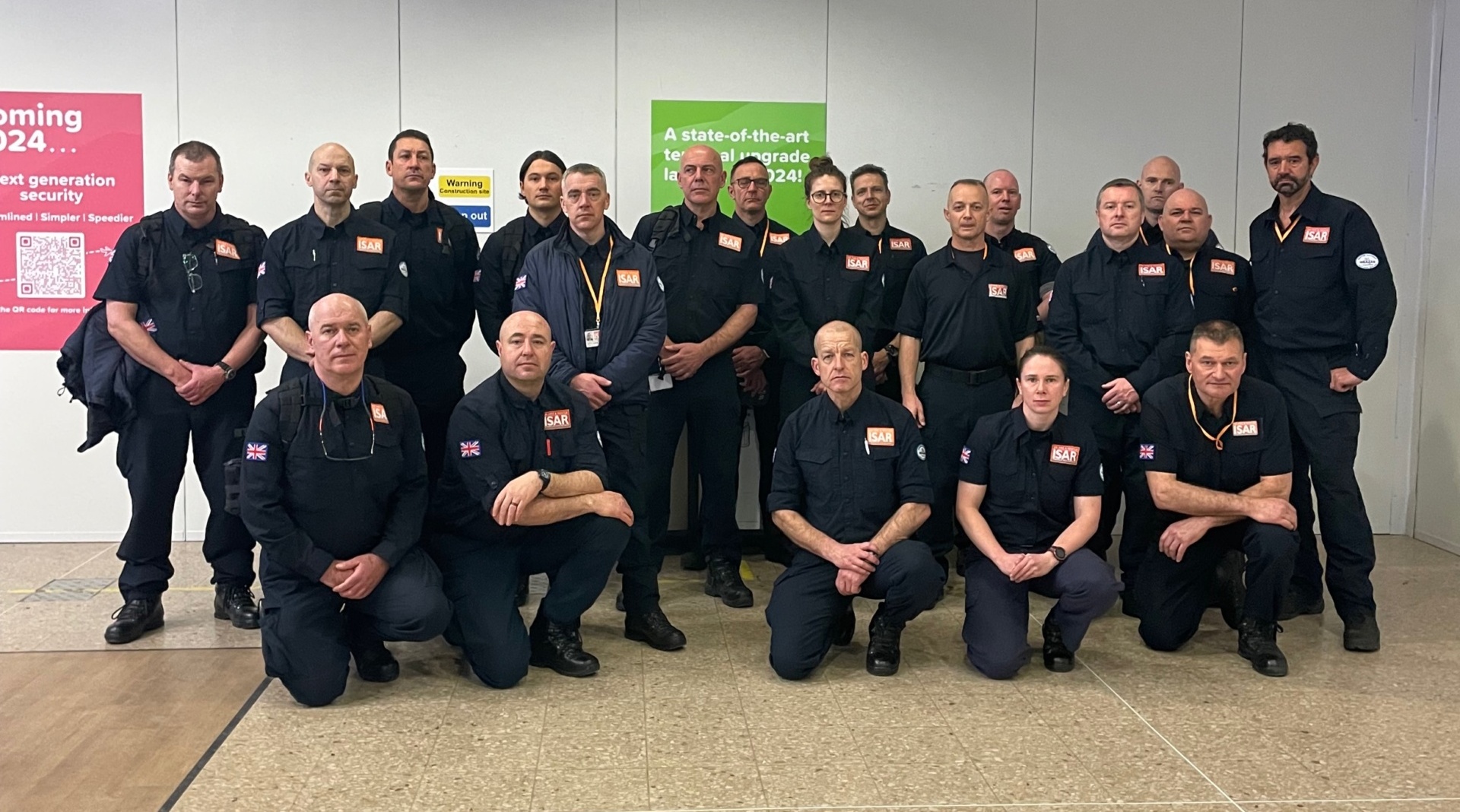 A group of UK fire and rescue staff who volunteer as member of UK International Search and Rescue